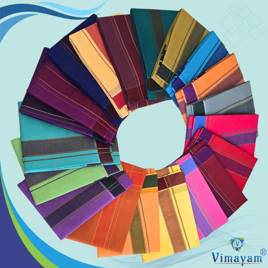 PLAIN BORDER DHOTI – COLOUR DHOTIES | Vimayam Dhoties